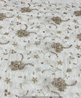 Heavy cutdana embroidery