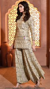 Mirror embroidery