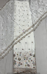 Multi cutdana embroidery