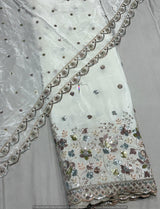 Multi cutdana embroidery