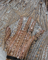 Multi cutdana embroidery