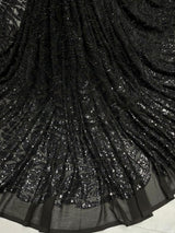 44" georgette sequin