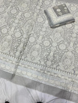54” pure georgette embroideries