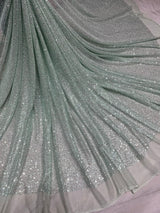 60" nett lace+ embroidery