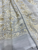 54" pure georgette embroideries
