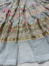 54" georgette embroideries