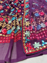 54" georgette embroideries