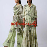 44" georgette thread + sequin