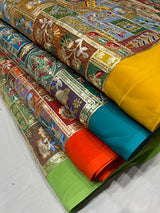 44" georgette embroideries