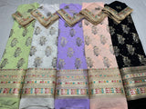 54" georgette embroideries