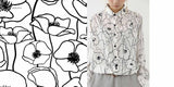 44" crepe prints