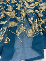 54" georgette embroideries