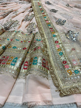 54" georgette embroideries