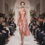 Valentino Ombre foil Satin
