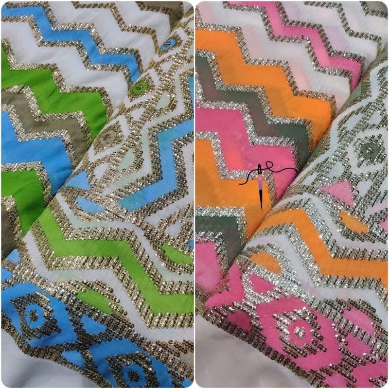 Georgette Print 54"