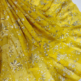 Pure Georgette , Width : 44"