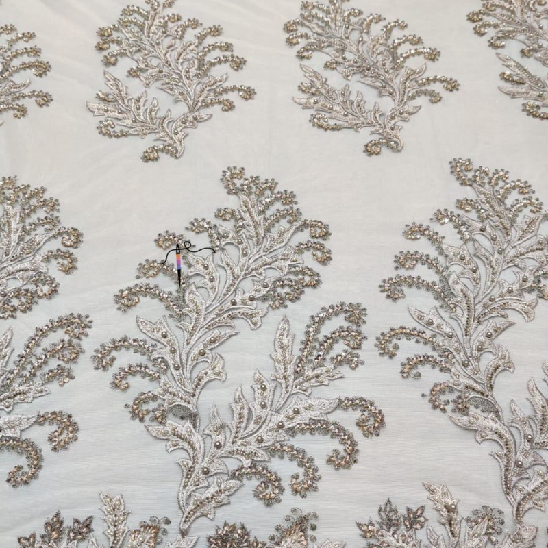 Nett Embroideries with handwork, 58"