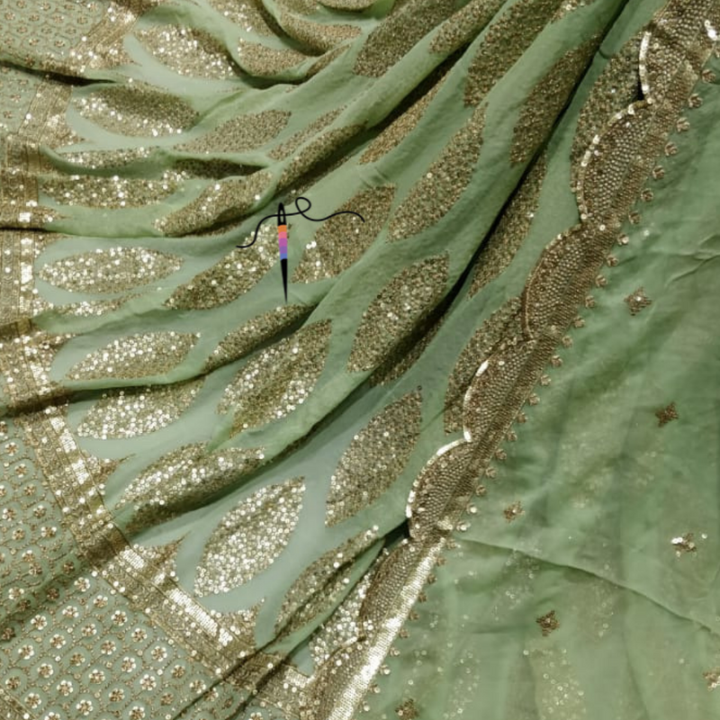 Pure Georgette Embroideries 54" & 44" Combinations