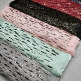 Sequin Tassles on fur nett, 58”