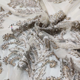 Nett Embroideries with handwork, 58"