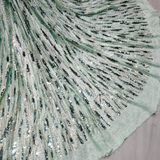 Sequin Tassles on fur nett, 58”