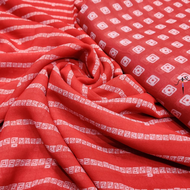 Georgette Print , Width : 44”