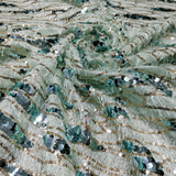 Sequin Tassles on fur nett, 58”