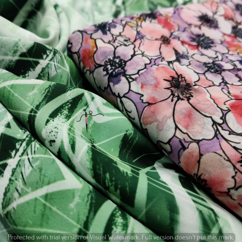 Georgette Print , Width : 44”