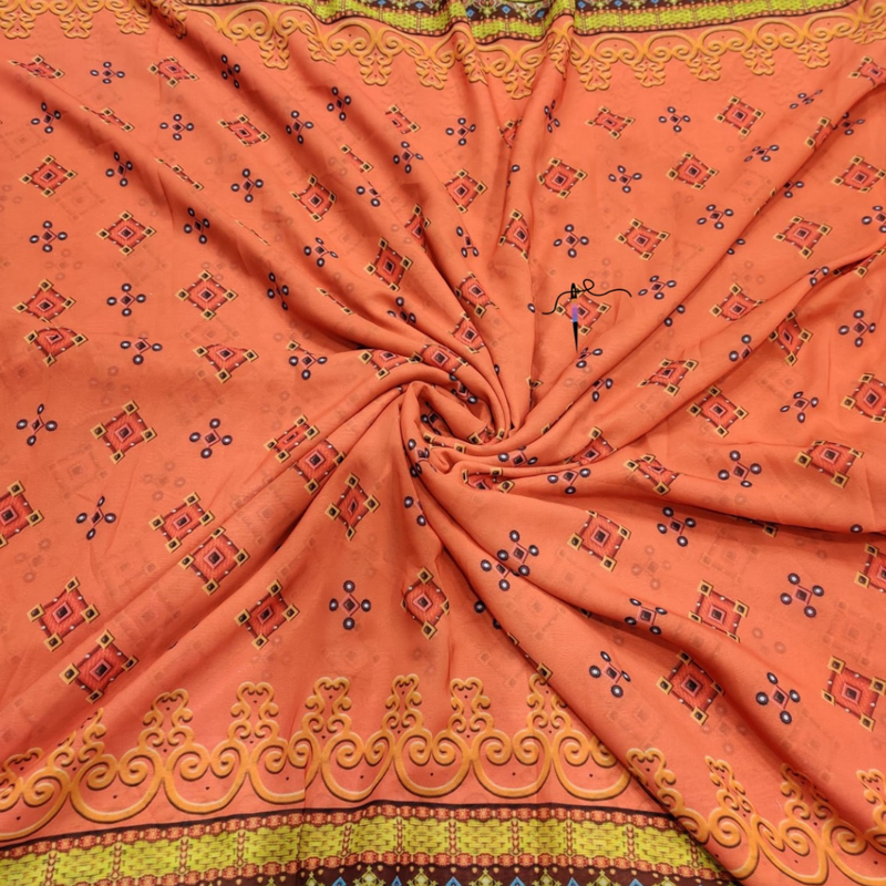 Georgette Print , Width : 44”