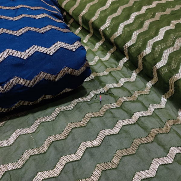 Pure Georgette, Width : 44"