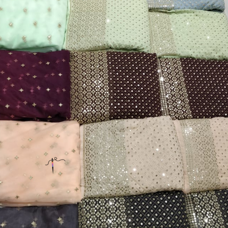 Pure Georgette 44" & Nett 44" Combinations