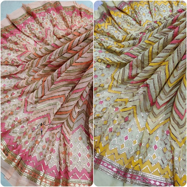 Pure Georgette Embroideries 54"