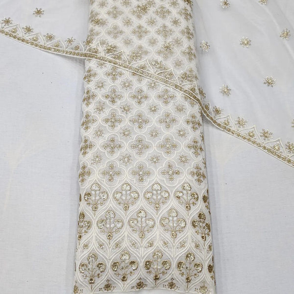 Pure Georgette and Nett Embroideries 54" & 44" Combinations