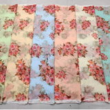 Georgette + Print + Embroideries, Width