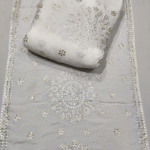 Pure Chinon Chiffon Embroideries 44"
