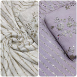 Pure chinon chiffon Embroideries 44” Combinations