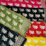 Pure Dola Silk Zari, 46"