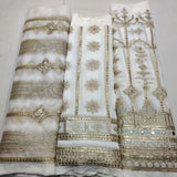 Pure Georgette and Nett Embroideries 54" & 44" Combinations
