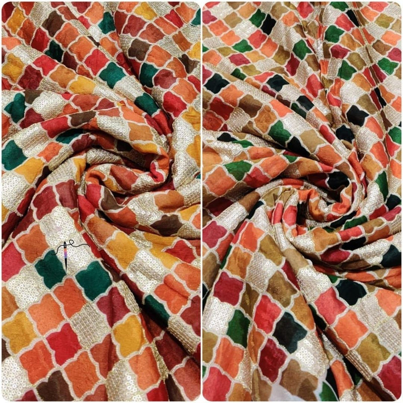 Pure chinon Embroideries 44”