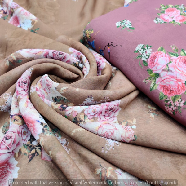 Georgette Print , Width : 44”