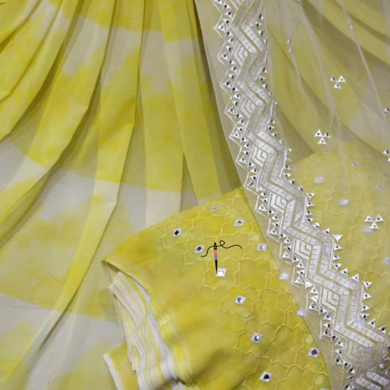 Georgette & Nett Embroideries Combination