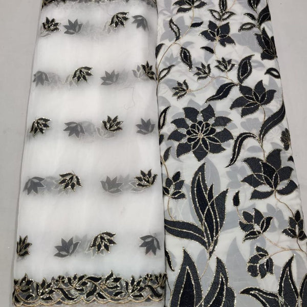 Georgette and Organza Embroideries 44" , 54" Combinations