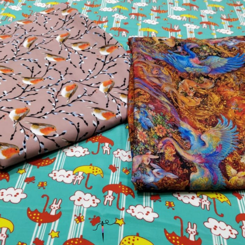 Soft Crepe Prints, 44"
