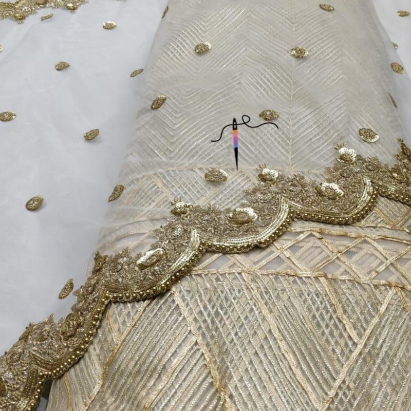 Nett Dyeable Embroideries 56" & Nett Dyeable Dupatta 44"