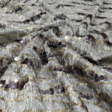 Sequin Tassles on fur nett, 58”