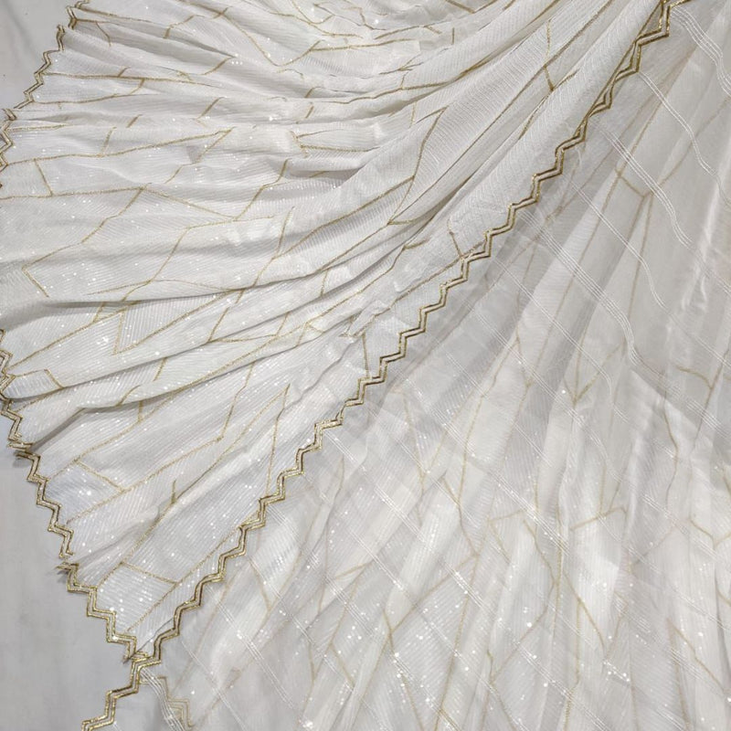 Pure Georgette and Organza Embroideries 54" & 44" Combinations