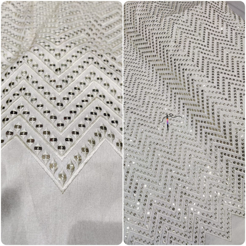 54" Silk Embroideries Combinations