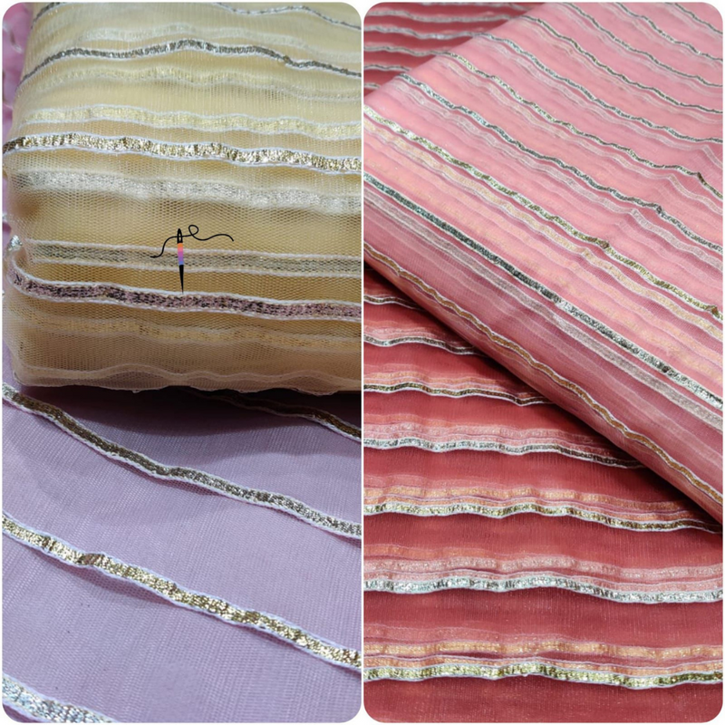 Net Embroideries , Width:44”