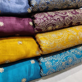 Pure Chinon Chiffon Embroideries 44"