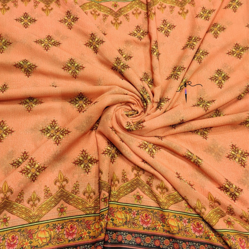 Georgette Print , Width : 44”